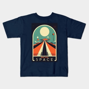 Need more Space Vintage Travel Poster Kids T-Shirt